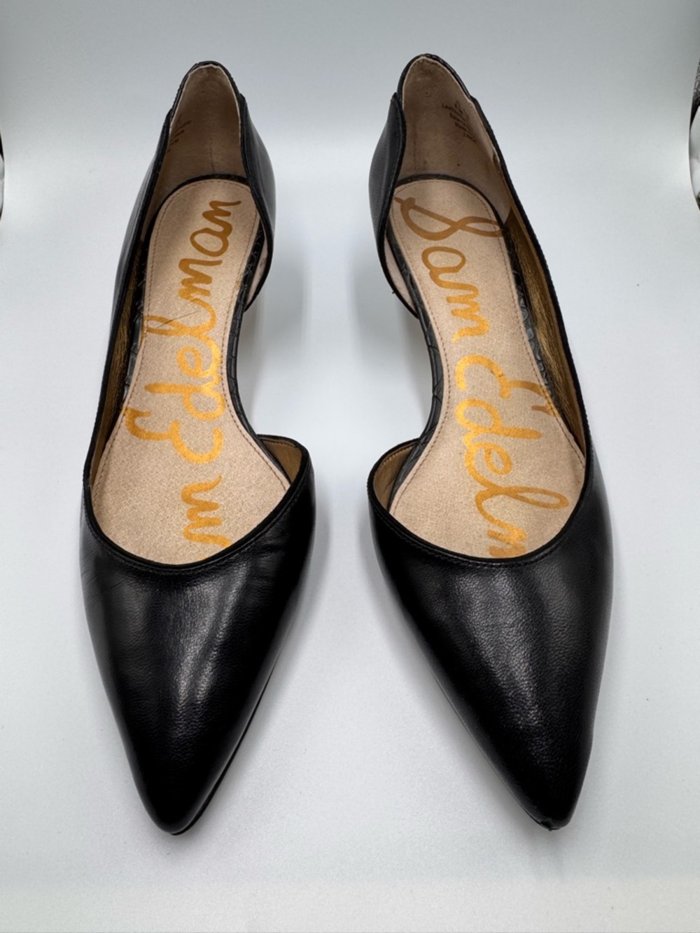 Sam Edelman Black Pointed Toe D'Orsay Heels